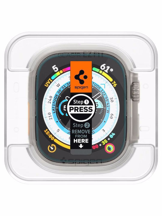 Spigen EZ Fit Tempered Glass για το Apple Watch Ultra 49mm 2τμχ AGL05556