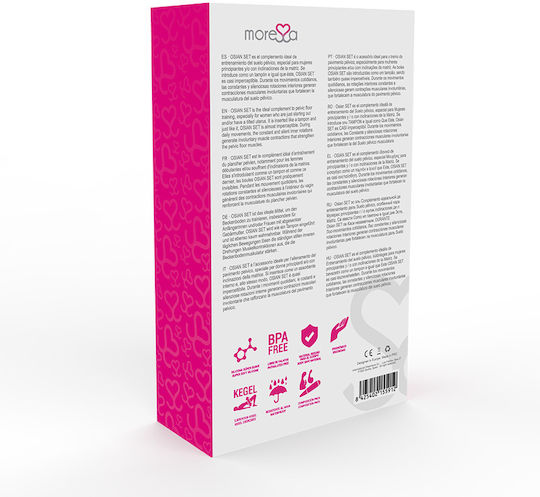 Amoressa Osian Set Premium Silicone Κολπικές Μπάλες Ροζ