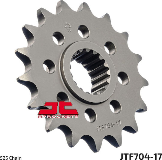 JT Sprockets Γρανάζι Μπροστά 17 Δοντιών για Aprilia Tuono για BMW F 800