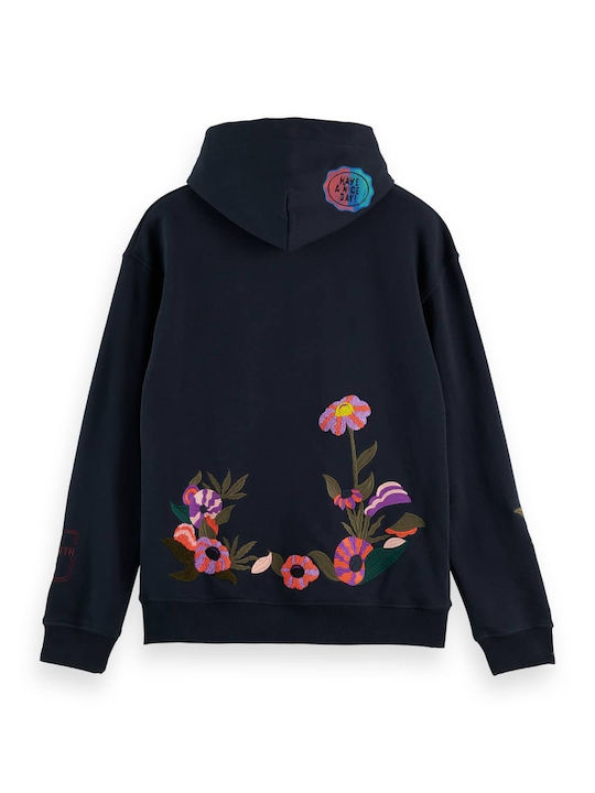 Felpa Sweatshirt with Hood Navy Blue