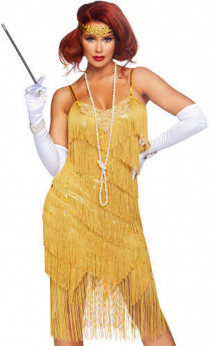 Leg Avenue Dazzling Daisy Dress Sexy Kostüm Gold