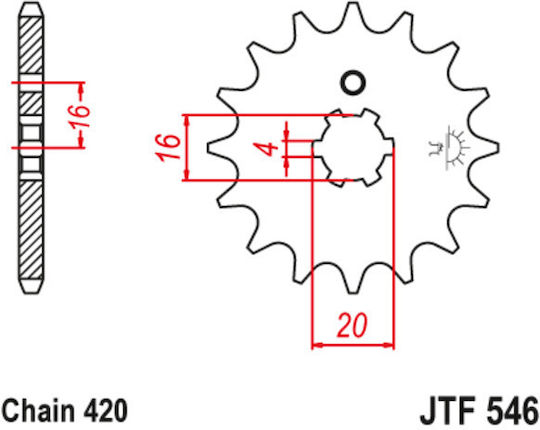 JT Sprockets Front Sprocket 13 Teeth for Kawasaki KX for Yamaha TTR