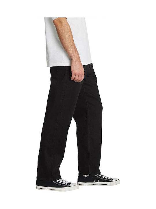 Modown Men's Jeans Pants with Relaxed Tapered Fit Black
