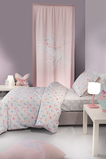 Guy Laroche Комплект чаршафи Полудвойно Памучни Liliana Сив 165x250см 3бр
