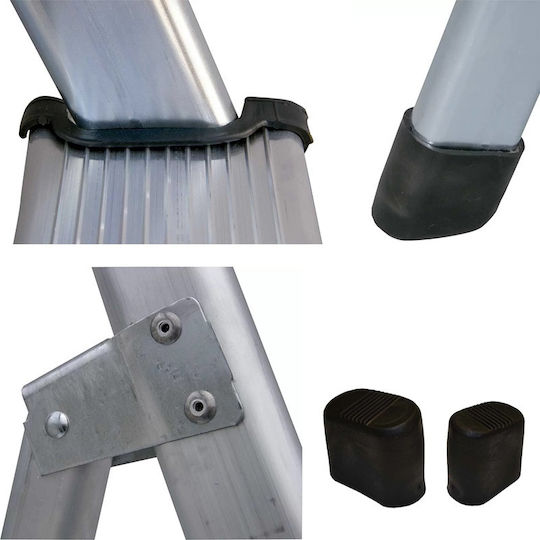 Profal Scară Aluminiu cu 2+1 Trepte