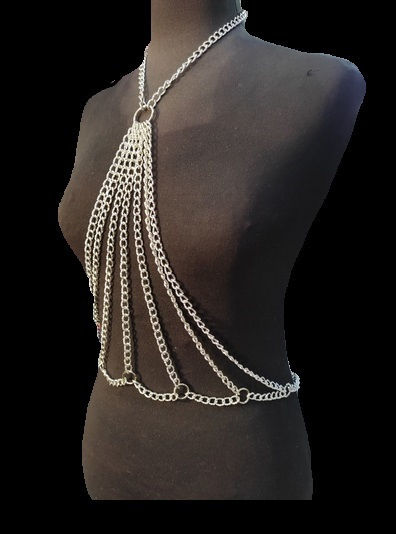 Schneider Electric Schneider Electric Leder- und Latex-Outfit Damen Unterwäsche Silber