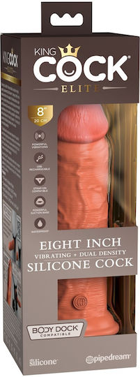 Pipedream King Cock Elite Realistisch Vibrator 20cm Tan