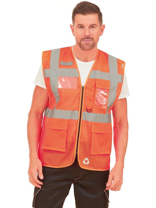 Yoko Safety Vest with Reflective Film Orange