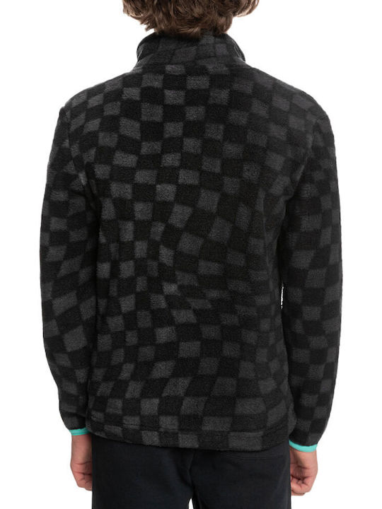 Kinderstrickjacke Fleece Schwarz Clean Coasts K Zip Fleece