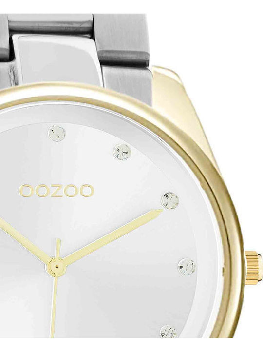 Oozoo Timepieces Womens Watch 38mm Battery With Silver Steel Bracelet