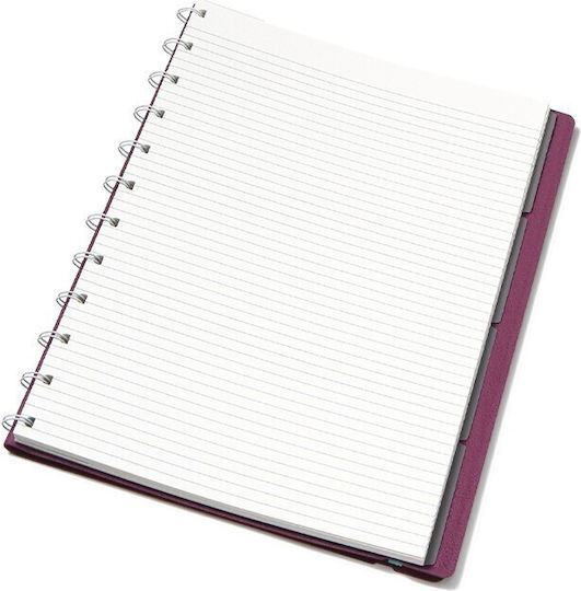 Filofax Neutrals Σημειωματάριο Α4 Ριγέ Μωβ