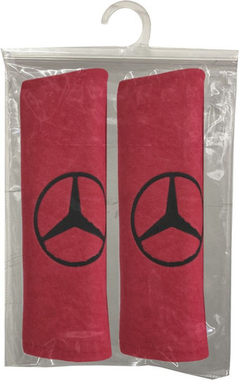 Race Axion Μαξιλαράκια Ζώνης Αυτοκινήτου Mercedes Κόκκινα 2τμχ