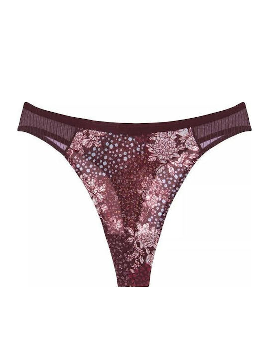 Lavish Spotlight Women's String Burgundy