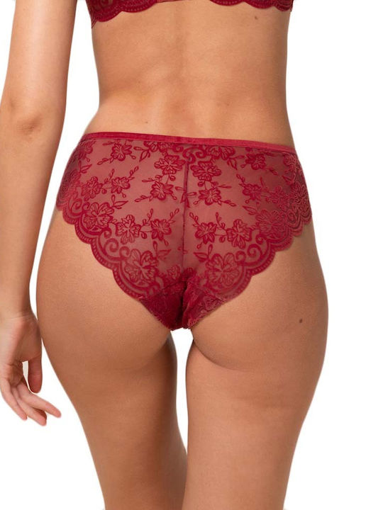 Triumph Amourette 300 Women's Slip with Lace Red