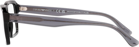 Emporio Armani Plastic Eyeglass Frame Black EA3206 5017