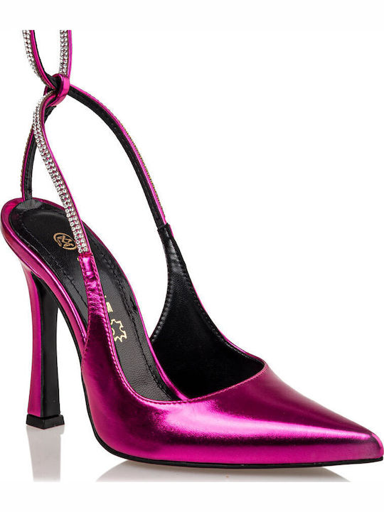 Envie Shoes Μυτερές Γόβες με Τακούνι Στιλέτο Φούξια