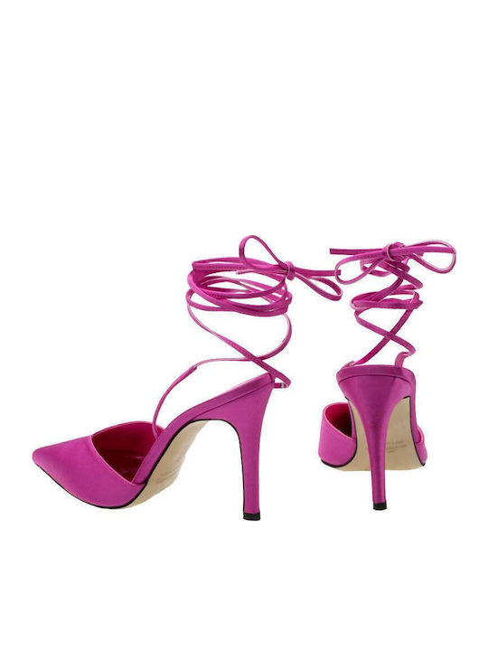 Pointed Toe Heels with Fuchsia Stiletto Heel