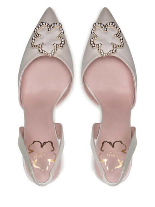 Betzayy Pumps mit Riemchen Beige