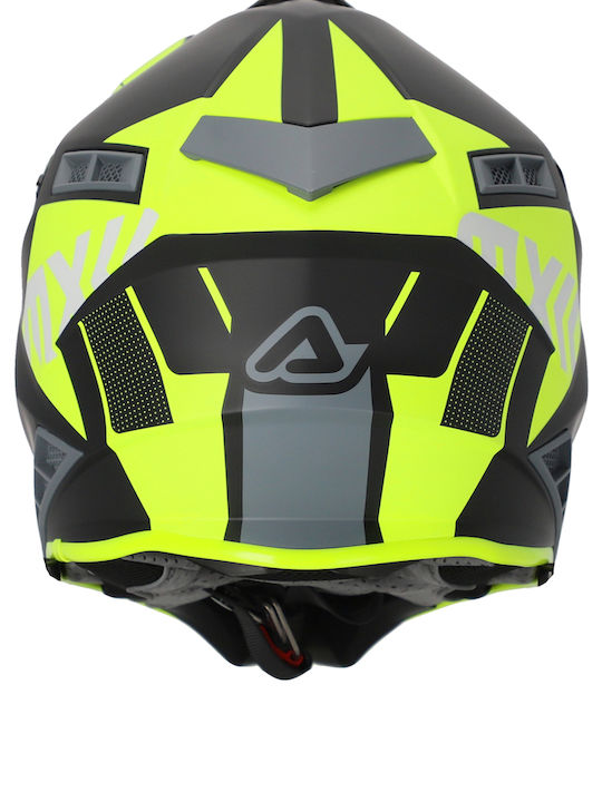 Acerbis X-Track Black Fluo Yellow Motorcycle Helmet Motocross ECE 22.06