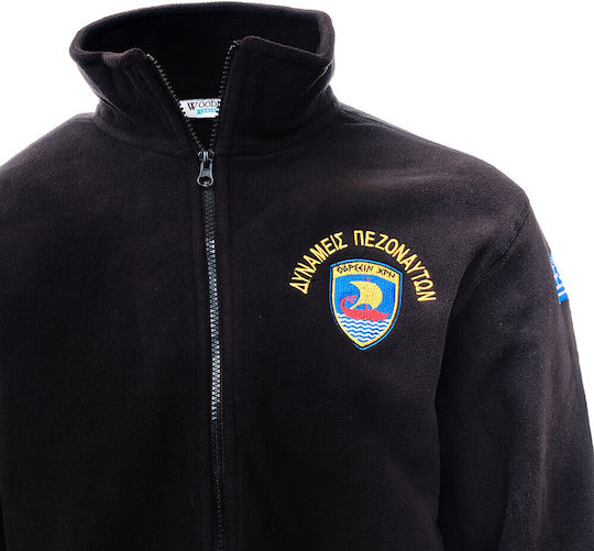Woodland Marine Forces (THARSEIN CHRE) Long Sleeve Greek Camouflage Sweatshirt Khaki