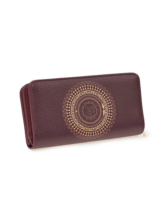 Verde Large Women's Wallet Burgundy