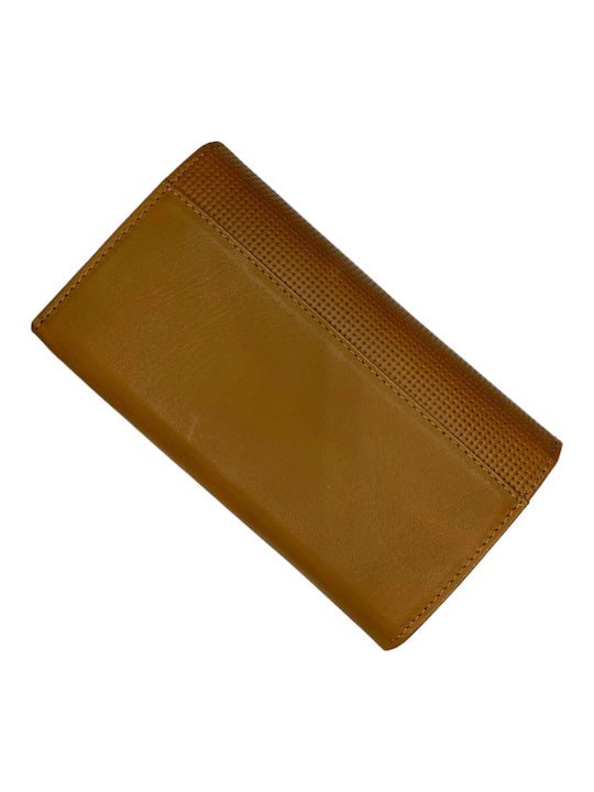 Large Leather Women's Wallet Classic Tabac Brown