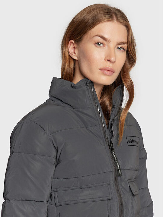 Seline Kurz Damen Puffer Jacke für Winter Schwarz