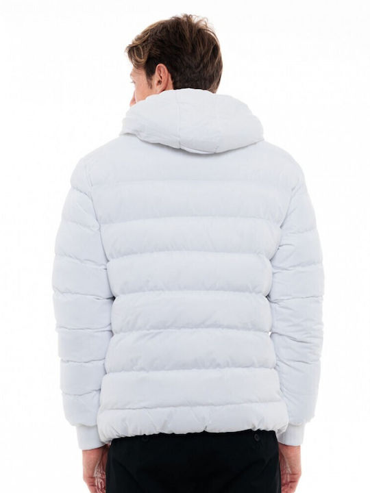 Biston Men's Winter Puffer Jacket White