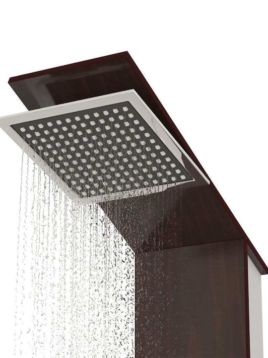vidaXL Duschsäule Mit Hydromassage 127cm Braun