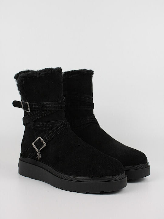 Penny Suede Γυναικεία Chelsea Μποτάκια Μαύρα