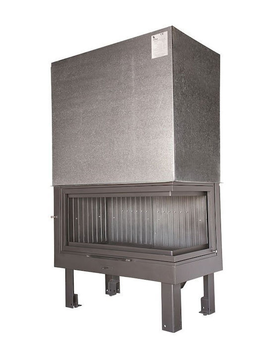 CHytiria Misailidi Eco T-90 Corner 45-90 BG Kaminofen Holz 24.1kW Rechte Ecke mit Schiebeschranktür