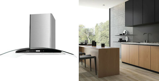 Gruppe Levante 90 Απορροφητήρας Καμινάδα 90cm Inox