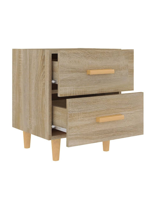 Wooden Bedside Tables 2pcs Sonoma Δρυς 40x35x47.5cm