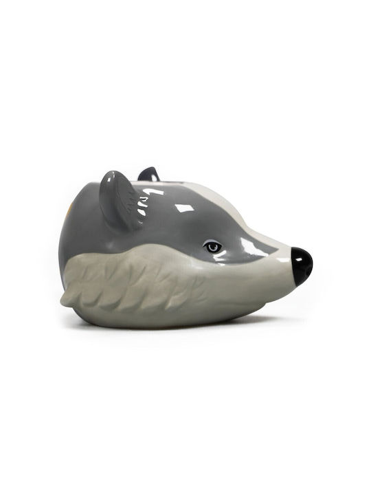 Half Moon Bay Hufflepuff Badger Κούπα Κεραμική Γκρι 350ml
