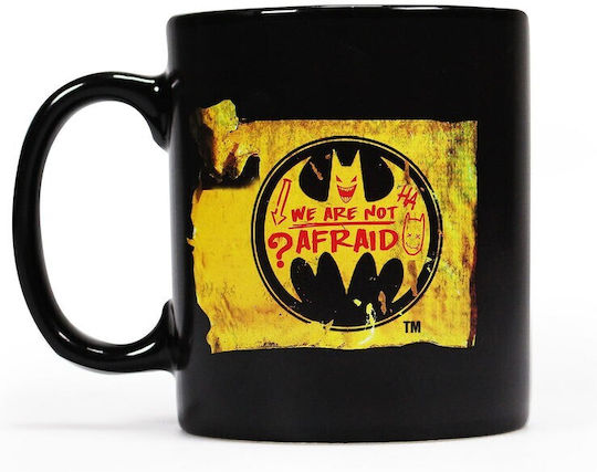 Graffiti Batman Villains Schimbare de căldură Cană Ceramică Neagră 350ml