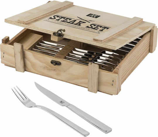 Zwilling J.A. Henckels Steak Cutlery Cutlery Set Silver 12pcs