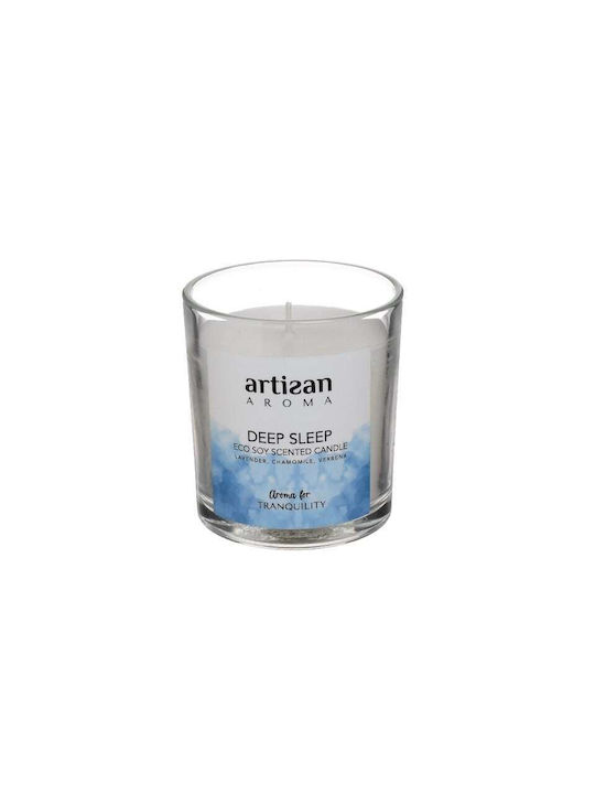 Click Scented Candle Jar with Scent Stress Relief White 7.5x8cm 1pcs