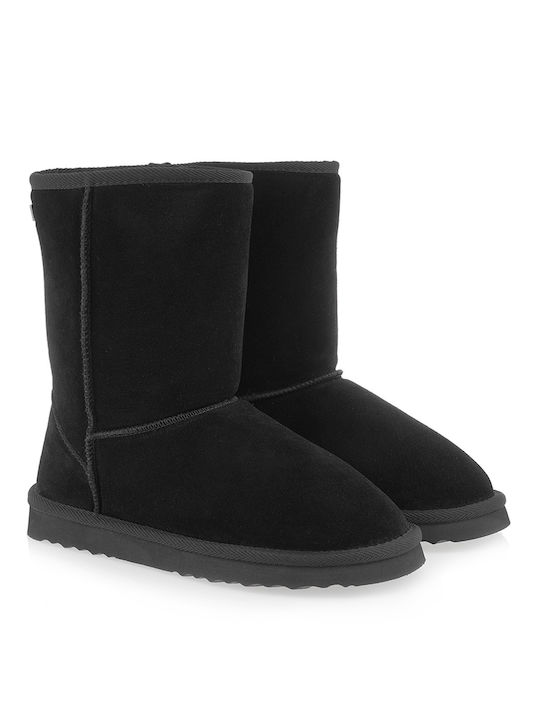 S.Oliver Suede Women's Ankle Boots with Fur Black