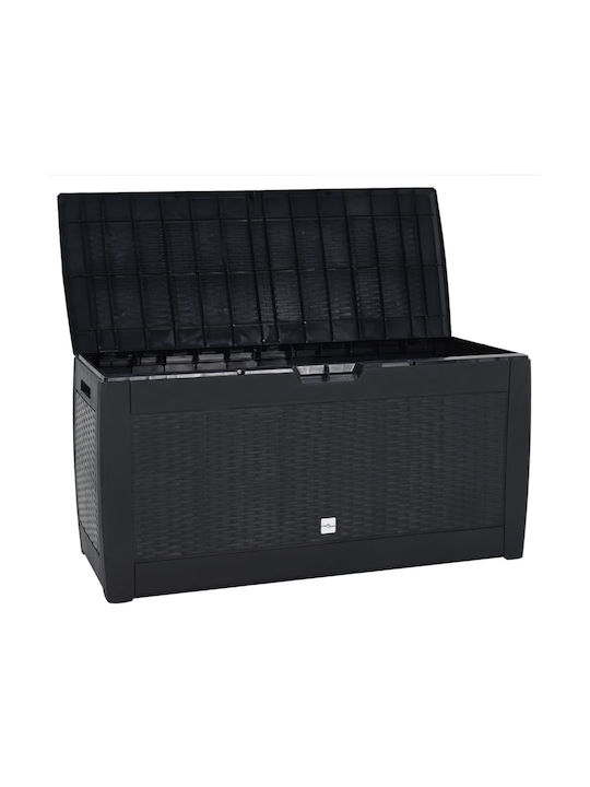 vidaXL Outdoor Storage Box 310lt Gray L119xW48xH60cm
