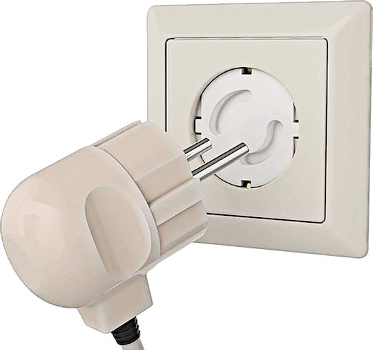 Kikka Boo Cabinet & Drawer Lock with Sticker made of Plastic in White Color 12x4cm 2pcs