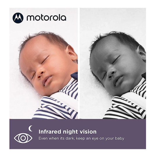Motorola VM44 Wireless Baby Monitor with Camera & Screen 4.3" , Two-way Communication & Lullabies