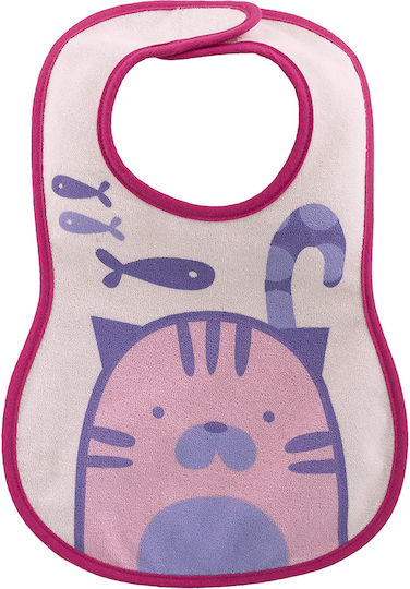 Chicco Easy Meal Lätzchen Stoff mit Bügelverschluss und Schlaufe Rosa für 6 m+ 3Stück