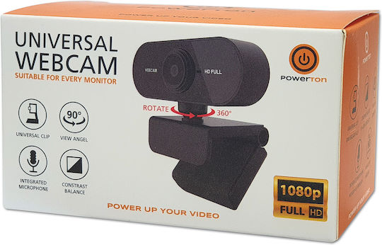 Powerton Powerton PWCAM2 Web Camera Full HD 1080p