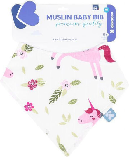 Kikka Boo Unicorn Bandana Stoff mit Taste Rosa