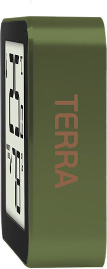 Life Alu Mini Indoor Thermometer & Hygrometer Tabletop / Wall Mounted Terra
