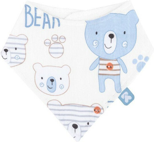 Kikka Boo Bear Bandana Stoff mit Taste Blau