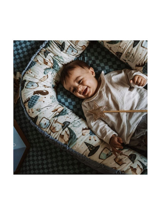 La Millou Baby Pillow Nest Prince Wind Blue 45x90cm
