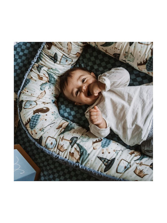 La Millou Baby Pillow Nest Prince Wind Blue 45x90cm
