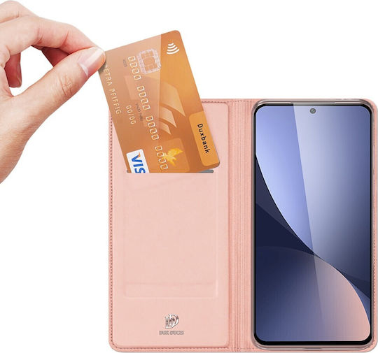 Dux Ducis Skin Pro Book Δερματίνης Ροζ Χρυσό (Xiaomi 12 Lite)