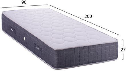 HomeMarkt Dreamtopia Cloud9 Μονό Ορθοπεδικό Στρώμα Διπλής Όψης 90x200x27cm με Ελατήρια